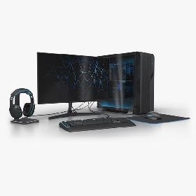 Generic Gaming Desktop PC 3D model